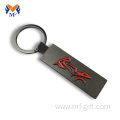 Metal creation date keychain for car